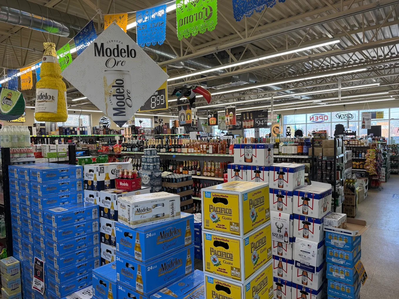 Beer section — Modelo, Pacifico and more